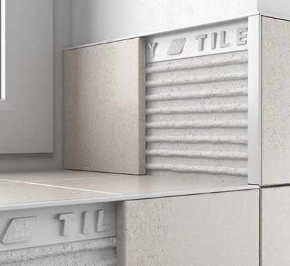 Tile Trim Square Edge White 8mm