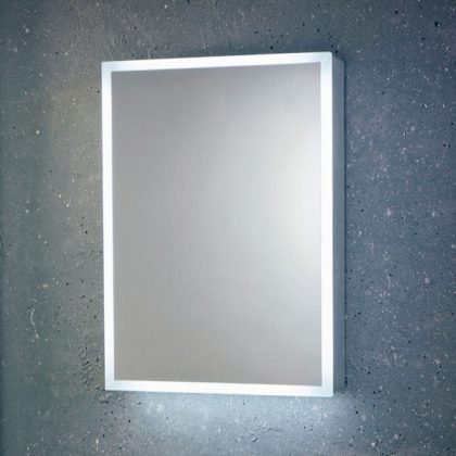 Mirrored Cabinet LED, Shaver Socket & Demister Mia 500mm Wide